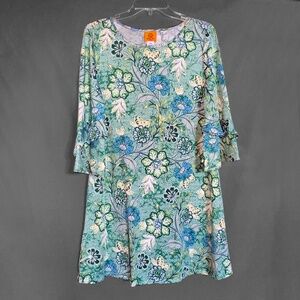 Ruby Red Floral Print Dress